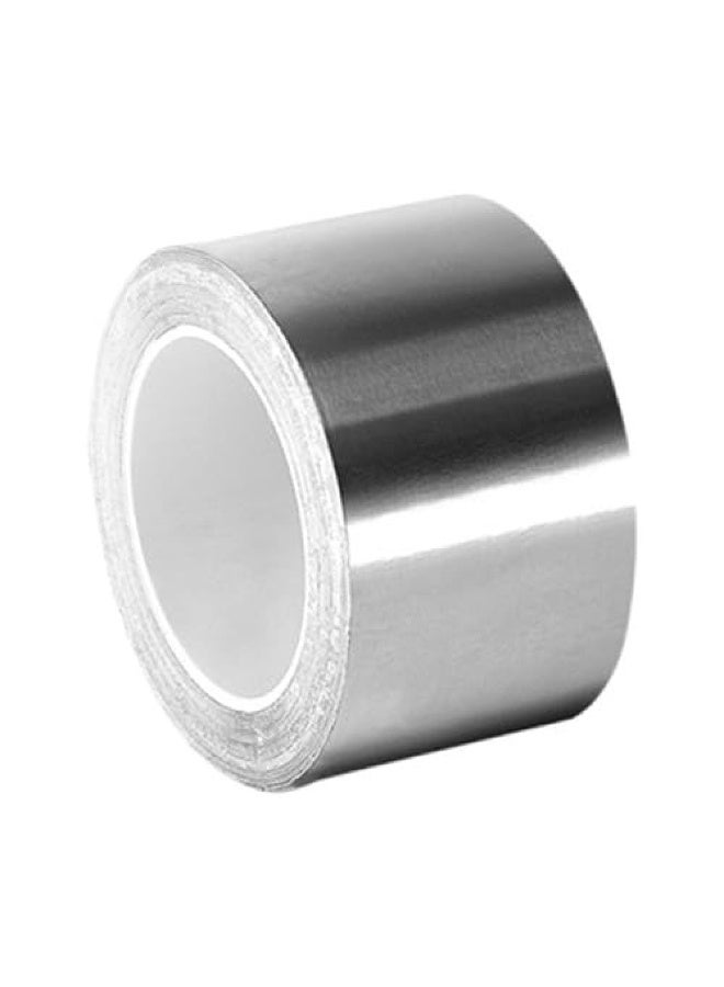 HASTHIP® Aluminium Tape Waterproof, Silver Caulk Strip, Self Adhesive Waterproof Repair Duct Tape for Bathroom Toilet Kitchen Sink Basin Edge and Wall Sealing (1.96 inch x 32.8Ft)