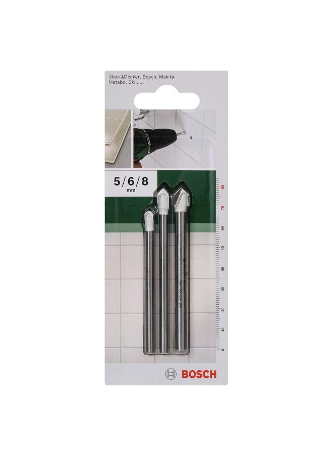 BOSCH 2609255588 Tile Drill Bit Set - 3 Pcs/Set  - Image 3