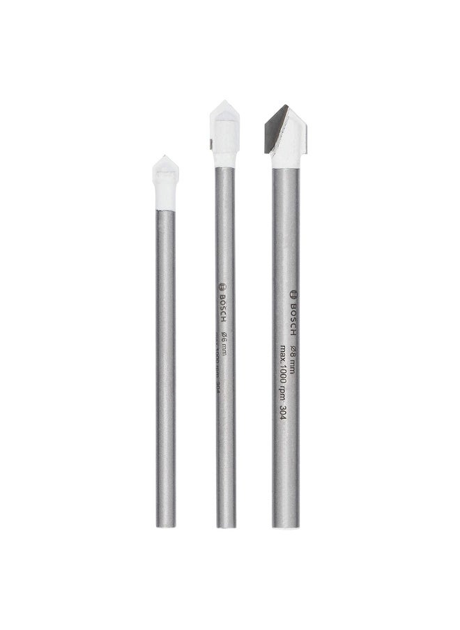 BOSCH 2609255588 Tile Drill Bit Set - 3 Pcs/Set  - Image 1