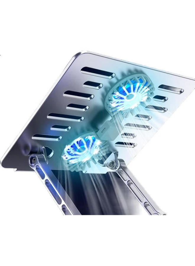Luckpro Laptop Stand With Usb Fan Cooler, Adjustable Foldable Notebook Stand, Vertical Lifting Stand For Apple, Lenovo Legion - Image 2