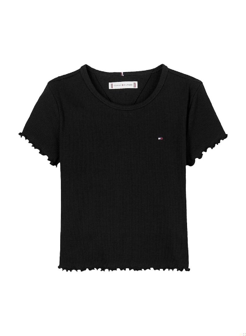 TOMMY HILFIGER Essential Rib Fit Top - Image 3