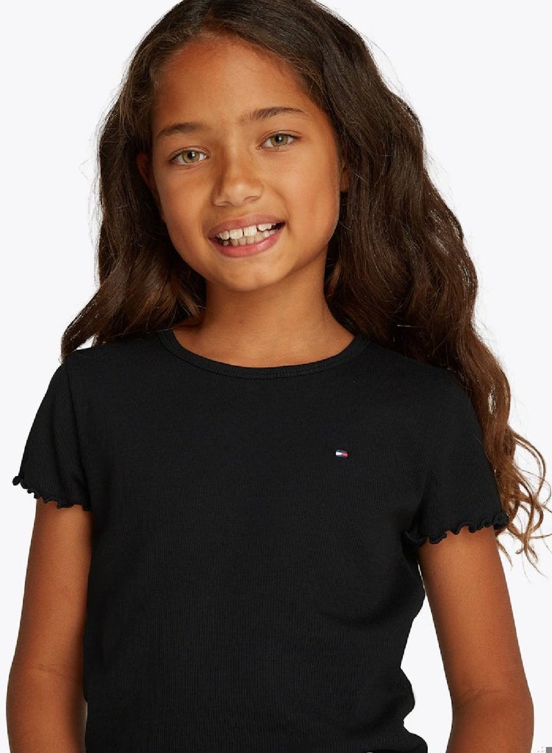TOMMY HILFIGER Essential Rib Fit Top - Image 5