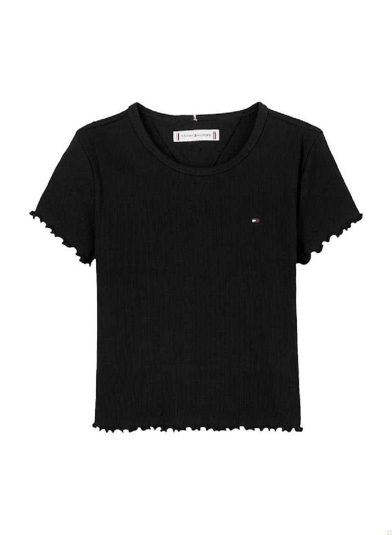 TOMMY HILFIGER Essential Rib Fit Top - Image 3