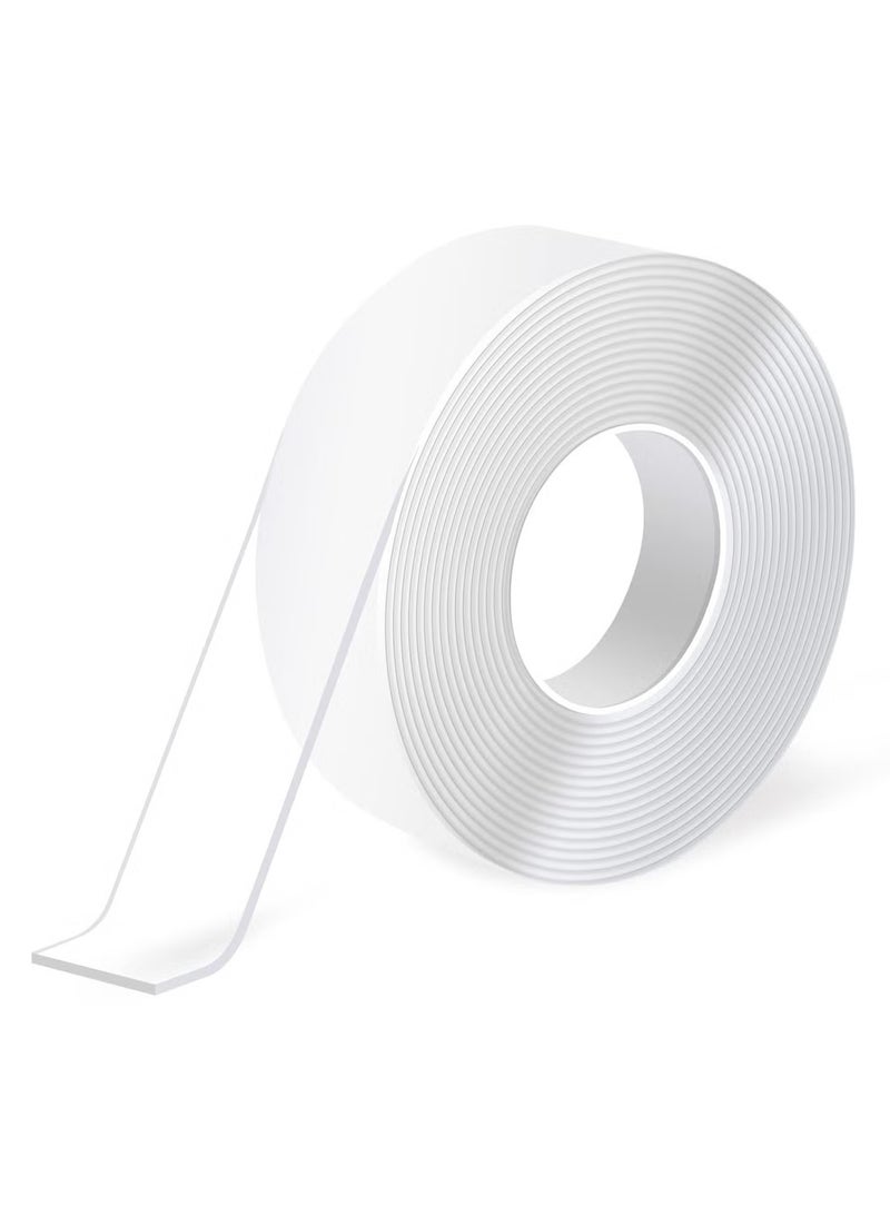 Reusable Double-Sided Nano Tape - 30mm x 2m (2mm Thickness), Clear Adhesive Mounting Tape
