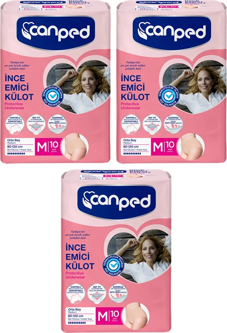 كانبد  Thin Maternity Panties Medium (M) 30 Pieces (3 Packs of 10)