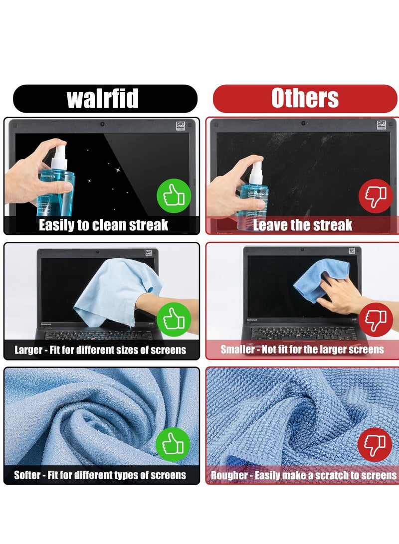 Car Screen Cleaner Non,Drip Cleaning Spray with Wipe Cloth for LCD LED Computer Phone Monitor Glasses - Image 4