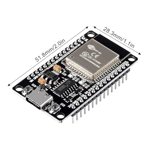 DORHEA 3PCS ESP32 Type C Development Board ESP32S Type-C USB WiFi + Bluetooth ESP-WROOM-32 CH340C 2.4GHz Dual Core WiFi NodeMCU Processor Microcontroller ESP32-DevKitC-32 - Image 5