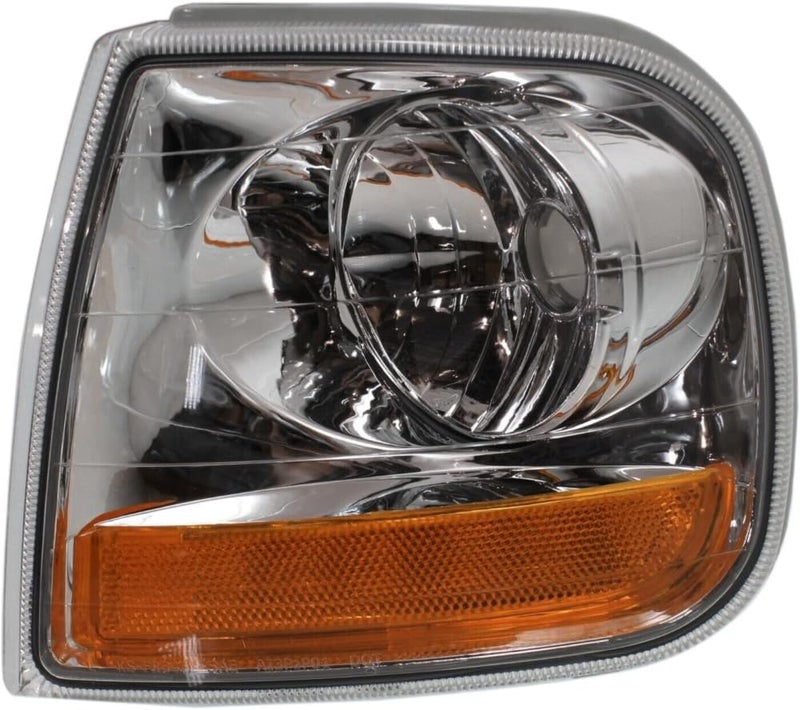 Corner Light for Ford for F150 1997-2003 & Heritage 2004 for F250 1997-1999 Driver Side Incandescent Clear&Amber Lens - Image 2