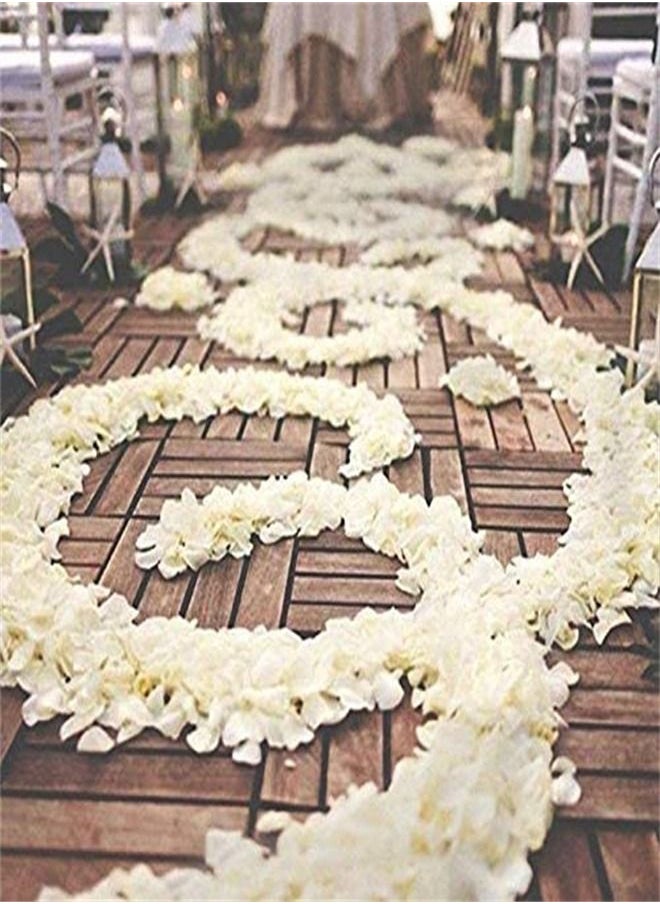 ORiTi - 1000-Piece Artificial Silk Rose Petals Romantic - White - Image 1