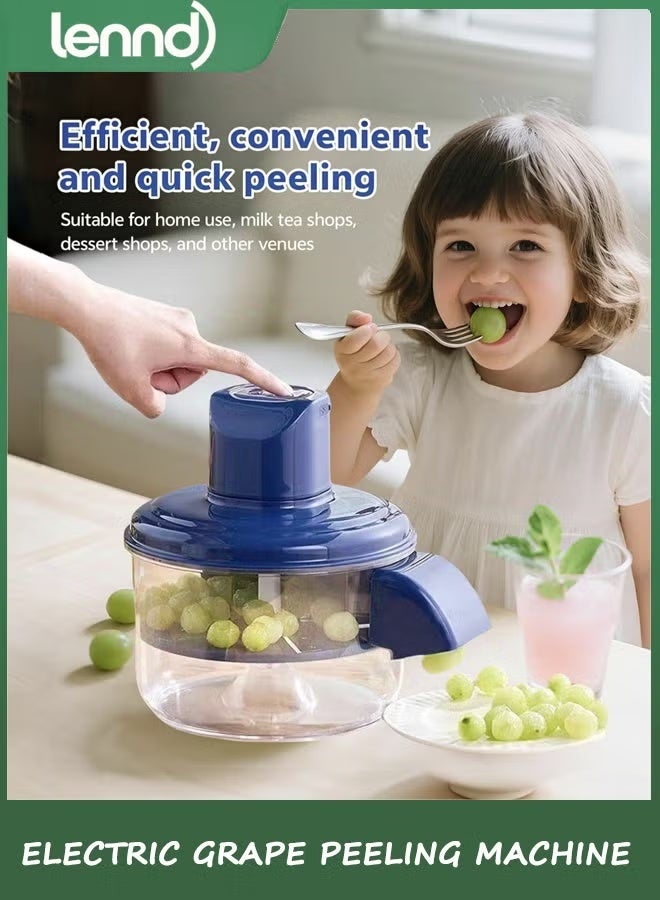 MOSH Electric Grape Peeling Machine, Garlic Peeler Machine, Automatic Small Fruit Peeling Tool, Rechargeable Home Kitchen Aid Peeler for Elderly, Commercial Smart Fruit Machines - Image 2