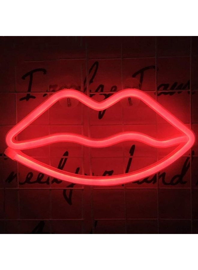 NIBEMINENT LED Neon Night Light Red