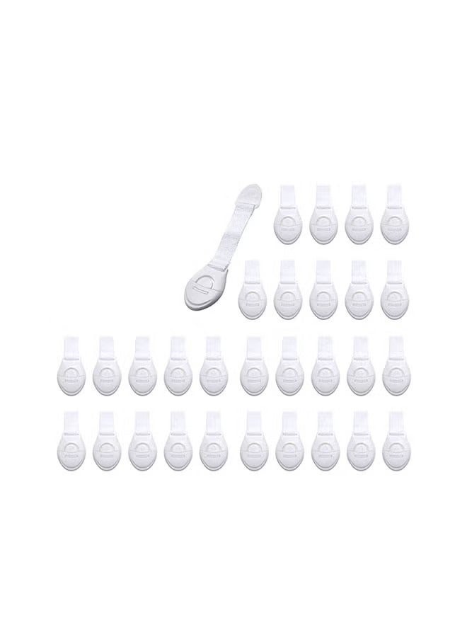 أوريتي 30 قطعة الأطفال قفل الأبواب الأمان أقفال دائم مجموعة مع تصميم مشبك - Image 1