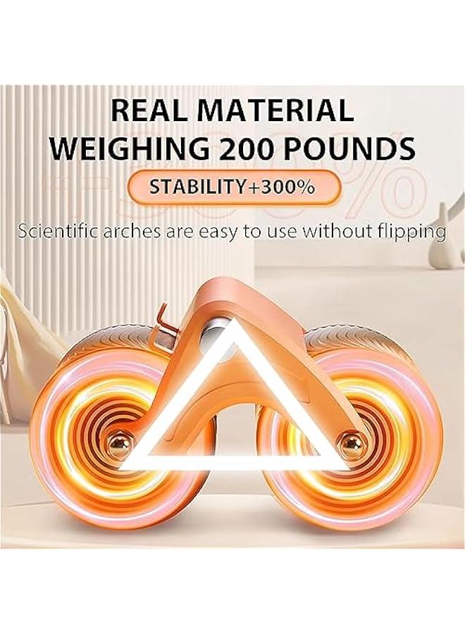 هوكور اي بين عجلة دوارة لتمارين البطن والارتداد الاوتوماتيكي، مع دعم للكوع ومؤقت، معدات تمارين عضلات البطن الاساسية مع سجادة، للرجال والنساء - Image 2