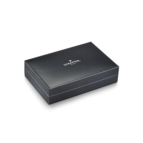 SHEAFFER قلم حبر شيفر ليجاسي 9064 أسود لامع مع رأس قلم متوسط مزين بالبلاديوم مع حقيبة قلم - Image 4