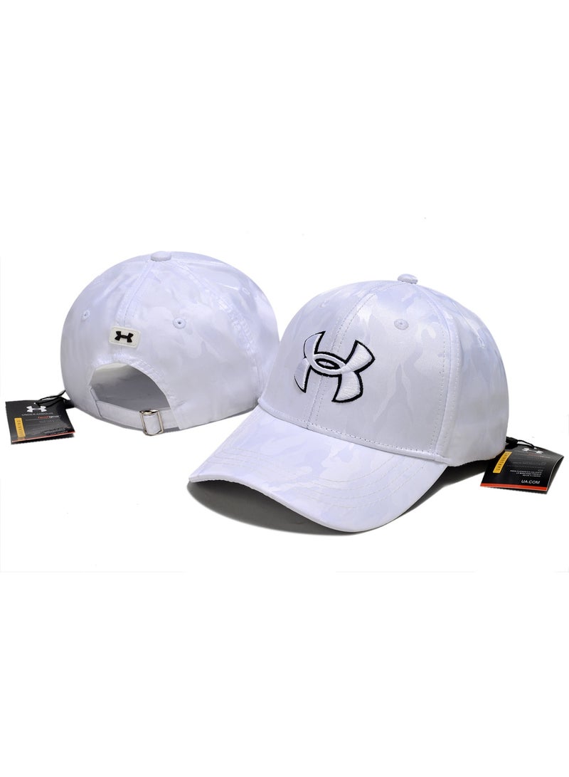 White Camo Under Armour Embroidered Baseball Cap