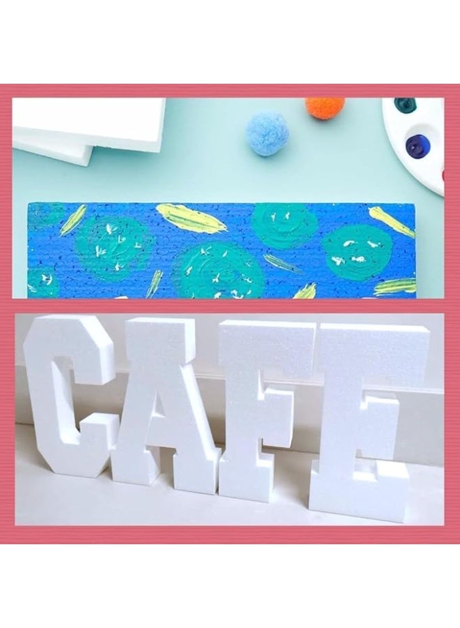 CRAFT MAGIC 2-Pack Large Styrofoam Foam Blocks 50×35×2.5 cm | Polystyrene Craft Foam Sheets for Art Sculpting, Model Making, School Projects & DIY Crafts - Image 4