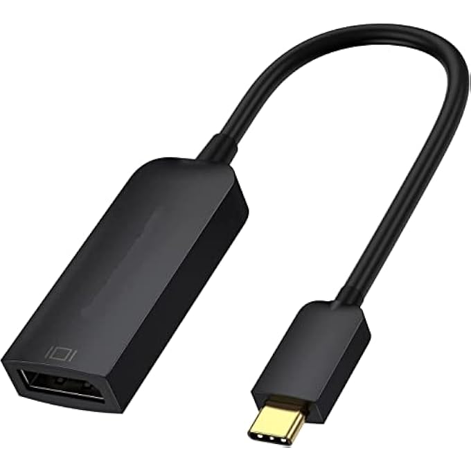 rayihni USB C TO DISPLAYPORT ADAPTER 8K@60HZ/4K@144HZ, USB TYPE C TO DP 1.4 CABLE ADAPTER [THUNDERBOLT 3/4 COMPATIBLE] FOR VALVE INDEX, MAC MINI 2018, MACBOOK PRO/AIR 2020, XPS (1G-USBC2DP-2) - Image 1