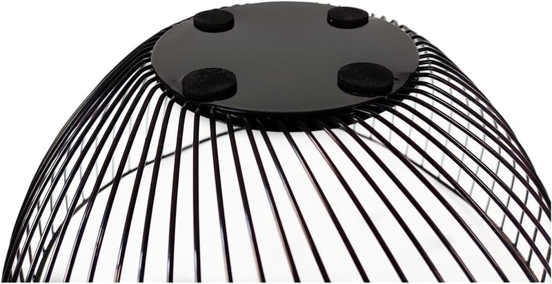 Jilukibo Metal Wire Fruit Basket Bowl Short CurvedEdge Vegetable Serving Bowl Modern Bread Display Stand Holder Decorative Iron Storage Dish Tray for Snacks Veggies Black - Image 3