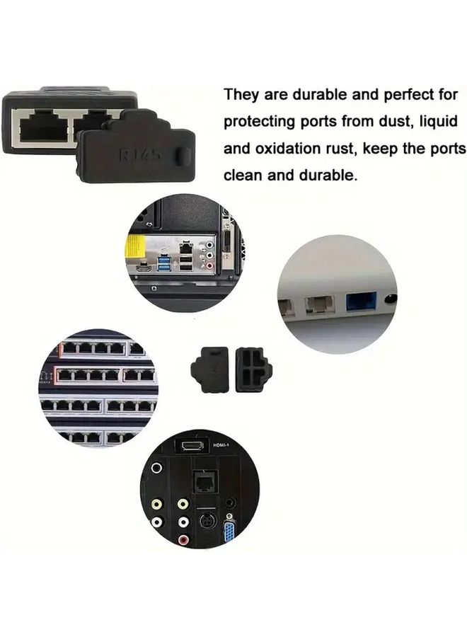 50Pcs RJ45 Port Plugs Network Ethernet Dust Covers Prevent Dust Entry - Image 5