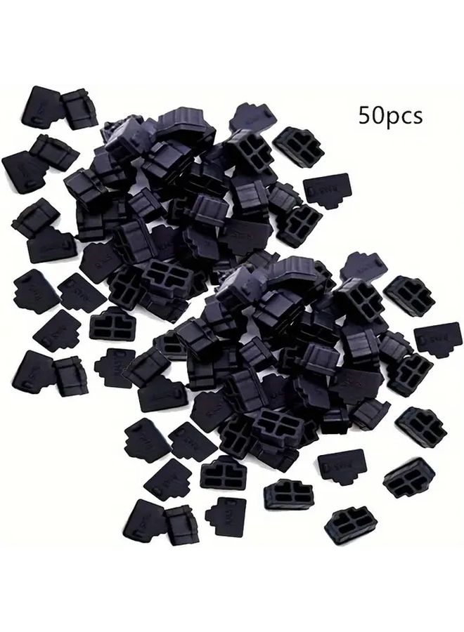 50Pcs RJ45 Port Plugs Network Ethernet Dust Covers Prevent Dust Entry - Image 1