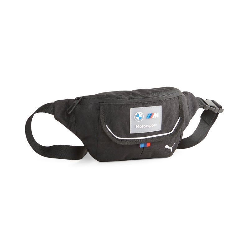 PUMA BMW M Motorsport Unisex Black Waist Bag - Image 1