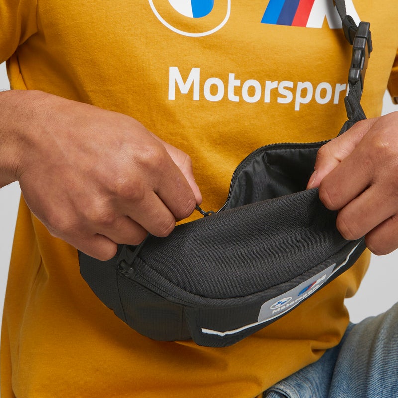 PUMA BMW M Motorsport Unisex Black Waist Bag - Image 3