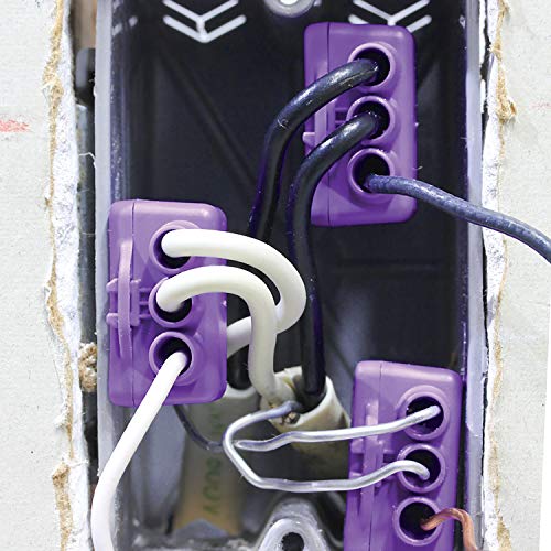 King Innovation موصل سلك الألمنيوم والنحاس 3 منافذ 95110 من كينغ إنوفيشن (عبوة 10) ، بنفسجي - Image 3
