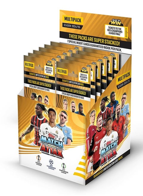Topps UEFA champions league Match Attax 24/25 Trading and Collectible Card Game (Multipack of 12)