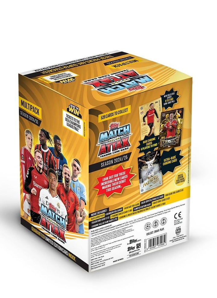 Topps - Topps UEFA champions league Match Attax 24/25 Trading and Collectible Card Game (Multipack of 12) - Image 1