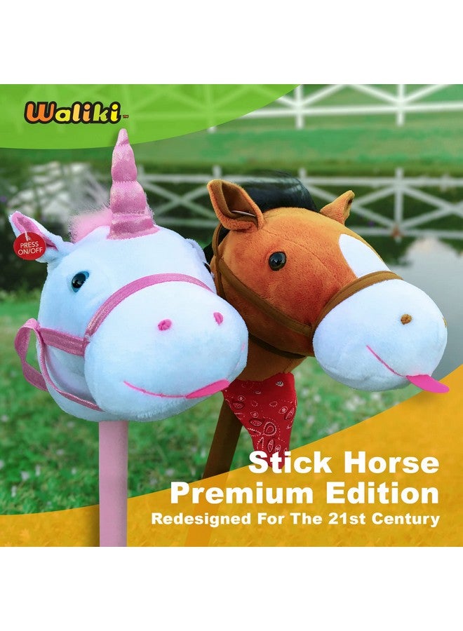 WALIKI WALIKI Toys Stick Horse (Plush, for Kids and Toddlers) Gift for 2 + Year Old boy Birthday (Brown) - Image 5