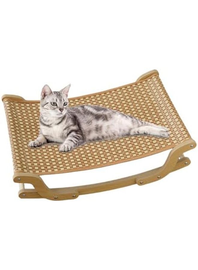 Cat Cooling Lounger Rocking Sofa With Breathable Mesh Design Indoor Outdoor Pet Bed Color A - Image 1