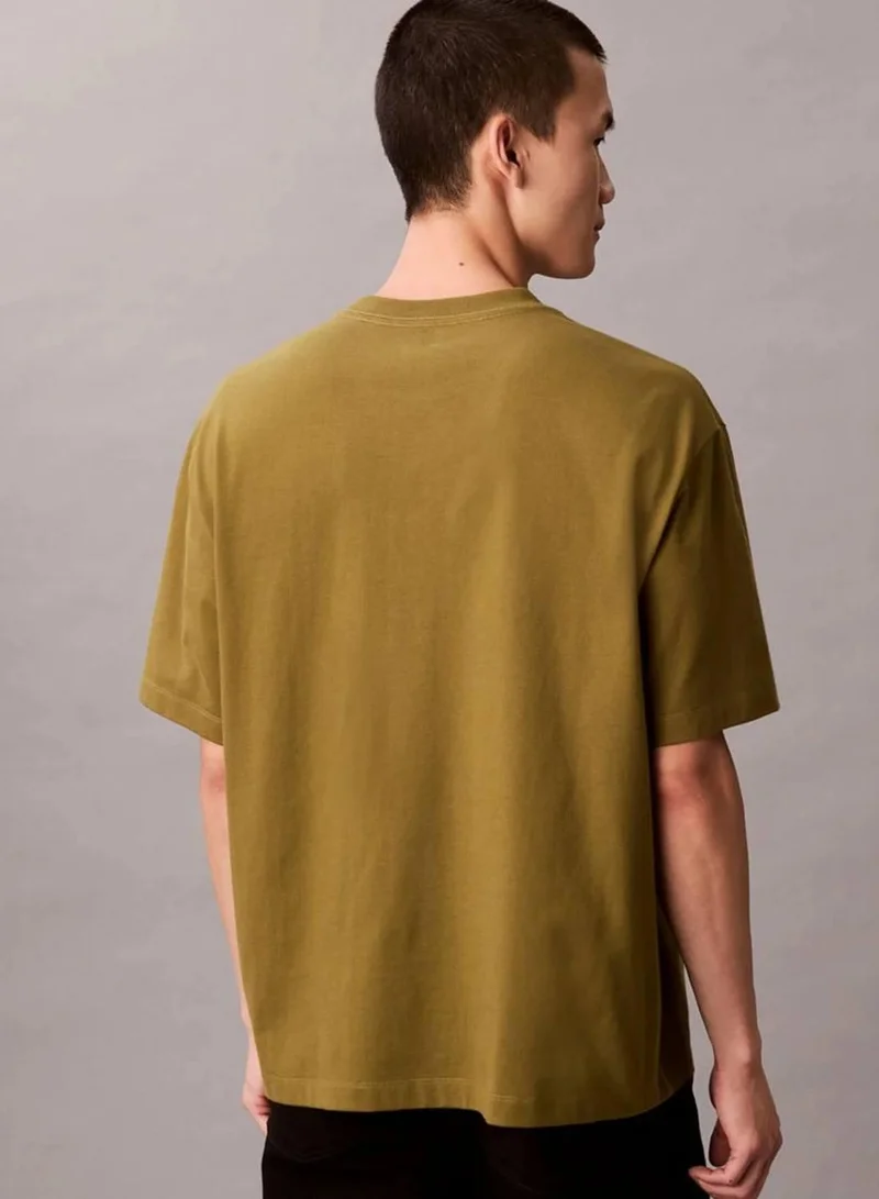 Calvin Klein Jeans Rosemary Logo Graphic Relaxed T-Shirt for Men | Best Price UAE