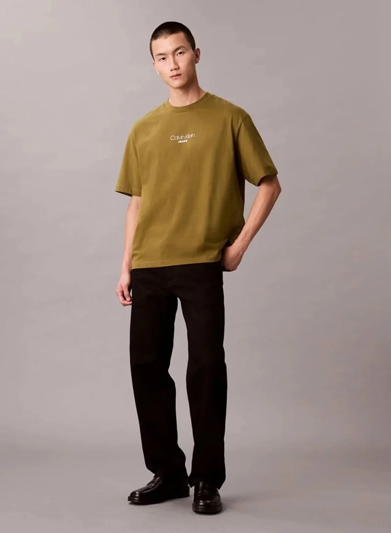 Calvin Klein Jeans Rosemary Logo Graphic Relaxed T-Shirt for Men | Best Price UAE