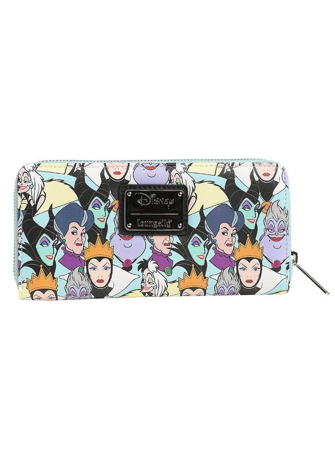 Loungefly Disney Princess And Villains Wallet Zip Around Clutch Faux Leather - Image 2