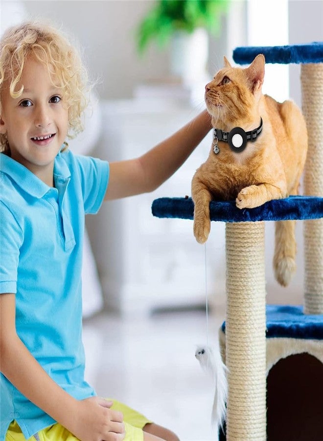 Hodaqe Cat Collar Compatible with AirTag, Adjustable Nylon Pet Collar with Silicone AirTag Holder Case, Anti-Lost Tracking Collar for Cats - Image 5