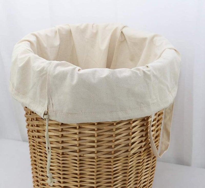 Metsi Canvas laundry bags for clothes with Carrying Handles Drawstring Closure Machinewashable Laundry Lining Bags for Laundry Hamper or Baskets Pack of 5 - Image 4
