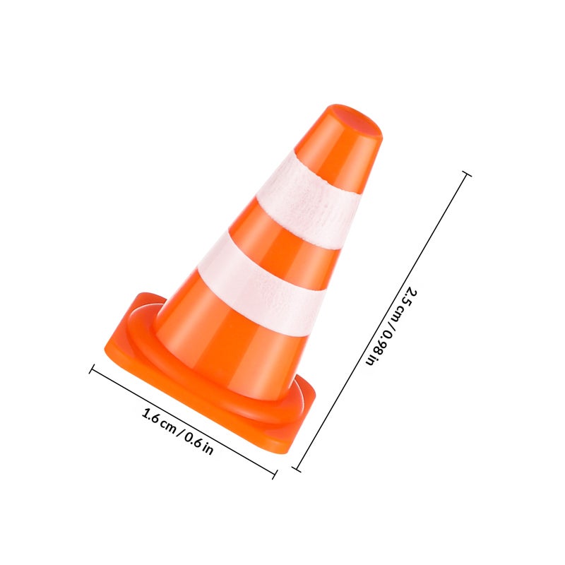 50Pcs Mini Traffic Cones Road Street Signs Toys Traffic Barricade Toys Construction Traffic Sign Toys - Image 2