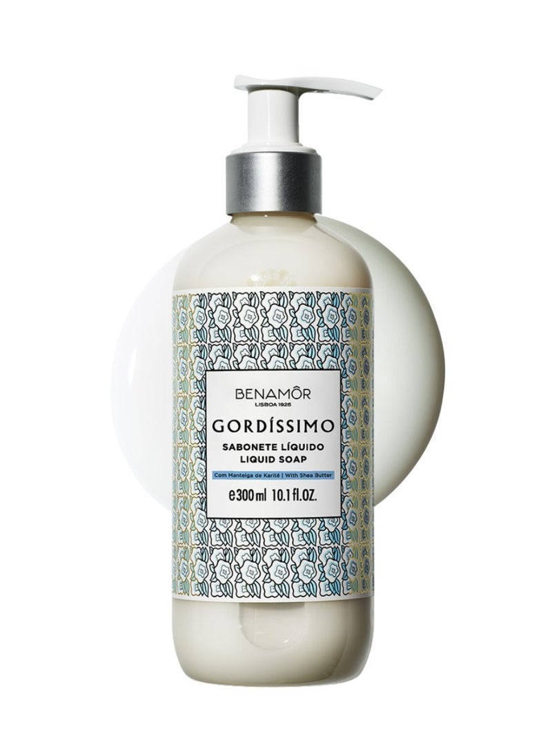 BENAMÕR Gordissimo Liquid Hand Soap – Nourishing Hand Wash with Argan Oil, Shea Butter and Aloe Vera | Gentle Hydration for Dry Hands | Vegan, Paraben-Free – 300ml - Image 1