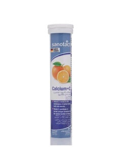 Sanotact Calcium + Vitamin C 20 Effervescent Orange Tablets
