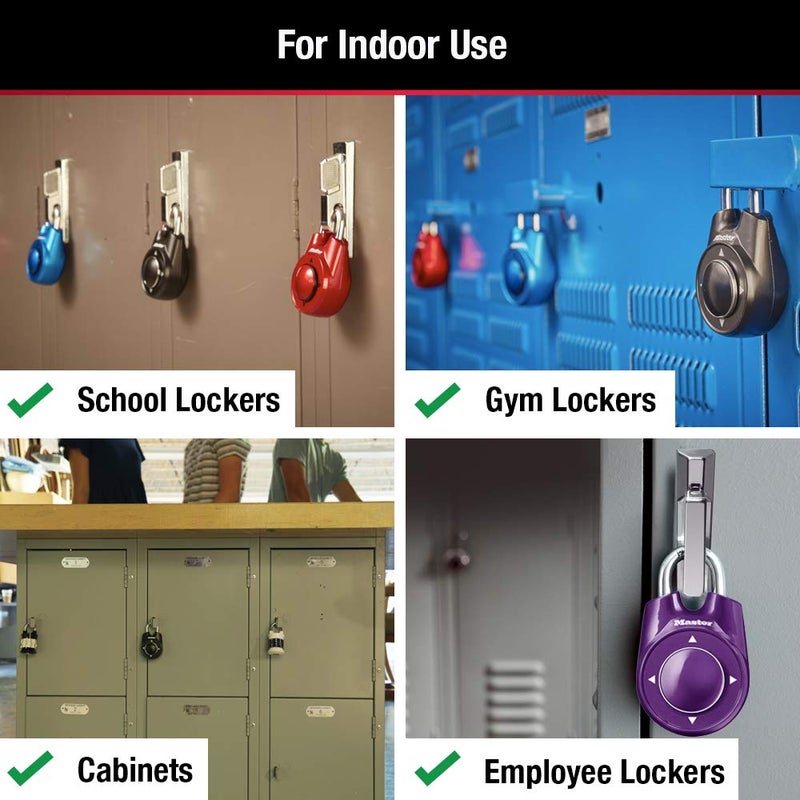 Master Lock 1500iD Set Your Own Directional Combination Padlock, Blue - Image 3