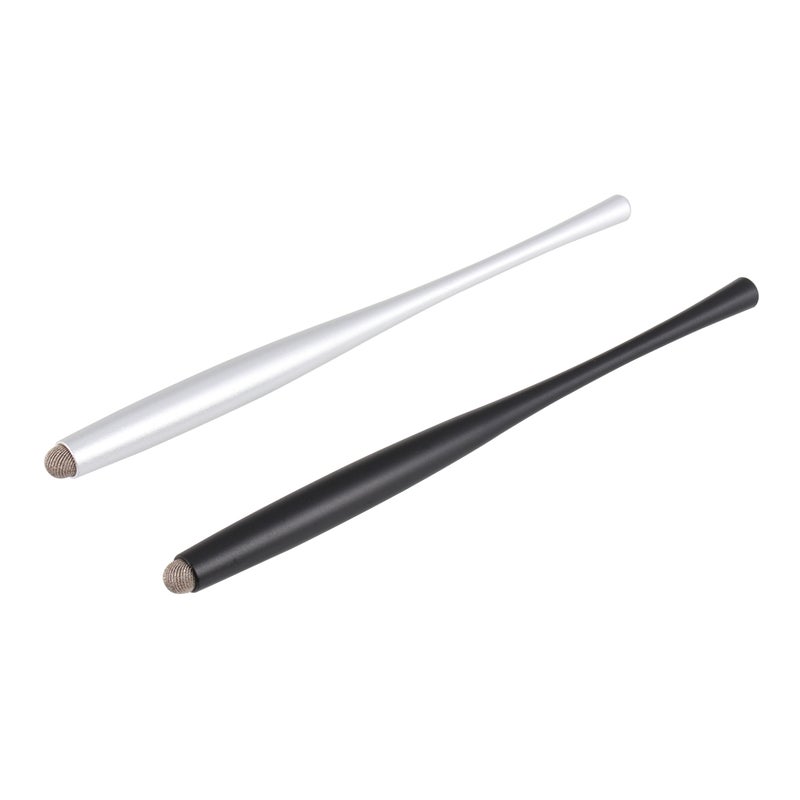 4 pcs Metal Capacitive Stylus Replacable Fiber Cloth Tip Pen Handwriting Capacitive Pens for Phone Tablet (Mixed Colors) - Image 1