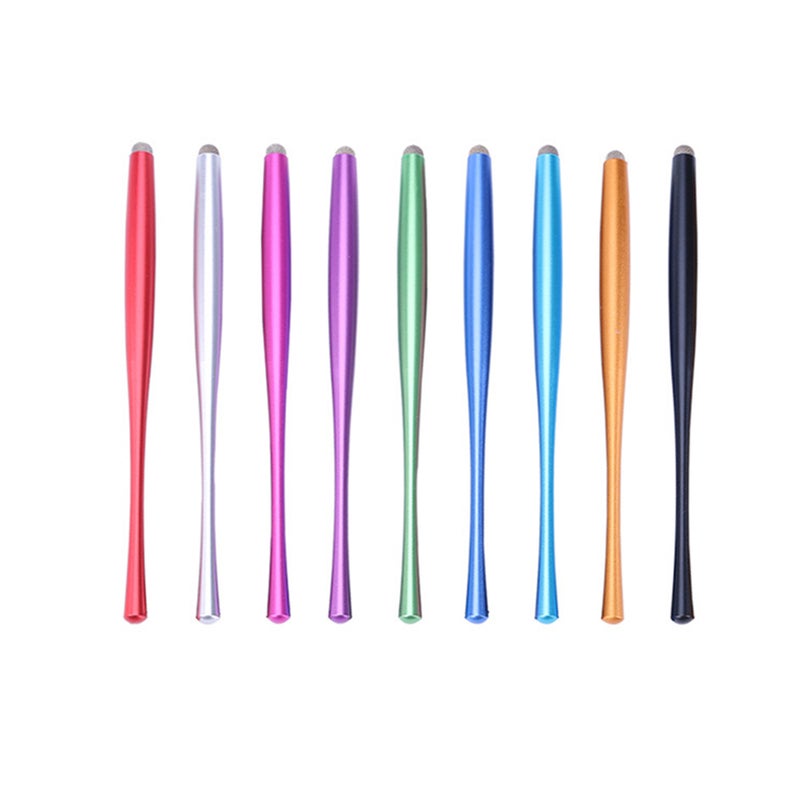4 pcs Metal Capacitive Stylus Replacable Fiber Cloth Tip Pen Handwriting Capacitive Pens for Phone Tablet (Mixed Colors) - Image 3