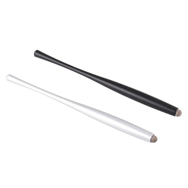 4 pcs Metal Capacitive Stylus Replacable Fiber Cloth Tip Pen Handwriting Capacitive Pens for Phone Tablet (Mixed Colors) - Image 2