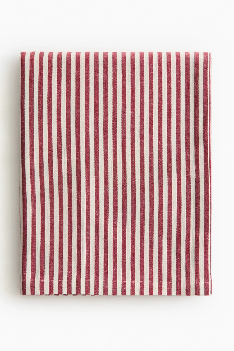 H&M Striped cotton tablecloth