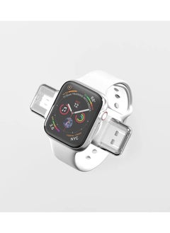 Generic Portable Apple Watch Charger, Charger for Apple Watch 2 in 1 Portable Magnetic Wireless USB and Type-C Charger Cordless Travel Charger Quick Charge for iWatch Ultra Series  - Image 2