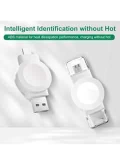 Generic Portable Apple Watch Charger, Charger for Apple Watch 2 in 1 Portable Magnetic Wireless USB and Type-C Charger Cordless Travel Charger Quick Charge for iWatch Ultra Series  - Image 3