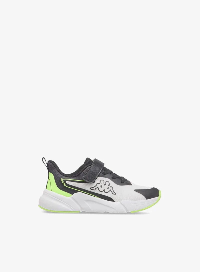 Kappa Boys' Logo Print Sports Shoes With Hook And Loop Closure