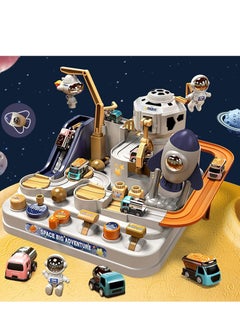 Y&D Race Track Game Toy Car Adventure for 3 4 5 6 7 Years Old Boys Girls Spaceship Rail City Rescue Playset Magnet Educational Learning Toddler  - Image 2