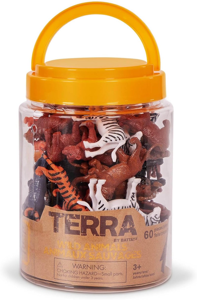 Terra by Battat Wild Animals In Tub Playset (60 pcs) - Image 2