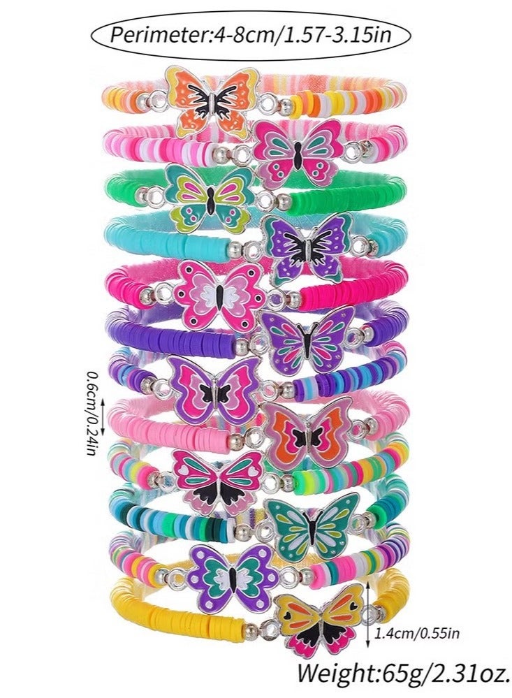 Unewshi 12-Piece Colorful Boho Hippie Friendship Bracelets - Adjustable Woven Flat Beads Bracelets for Women, Girls & Teens  Inspirational Aesthetic Party Jewelry & Stocking Stuffers - Image 3